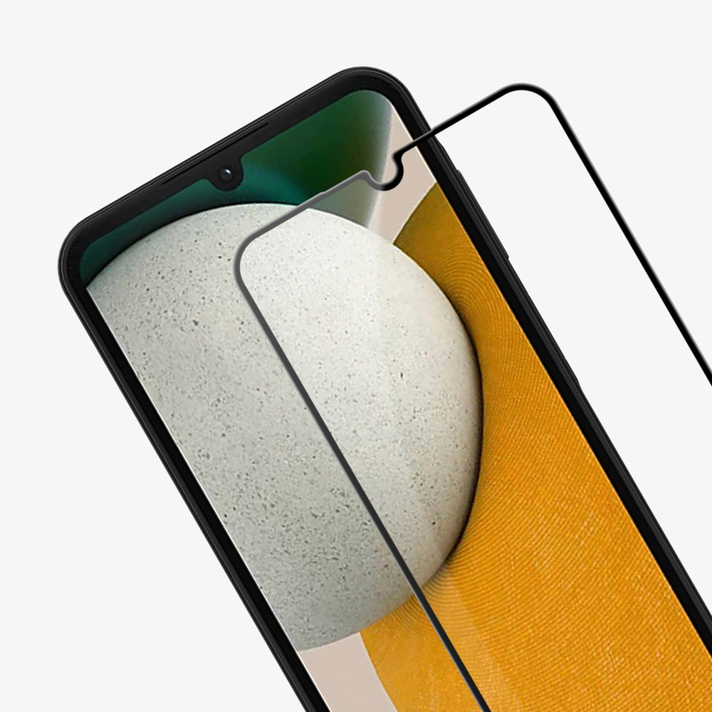 Защитное стекло на дисплей с олеофобным покрытием для Samsung Galaxy A15, черные рамки, G-Rhino