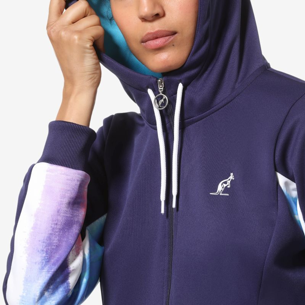 Женская Кофта теннисная Australian Double Blaze Jacket - небесный
