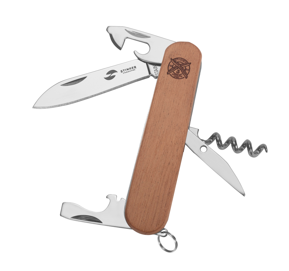 Нож перочинный 90 мм, 10 функций, в блистере STINGER FK-K5019-5PB
