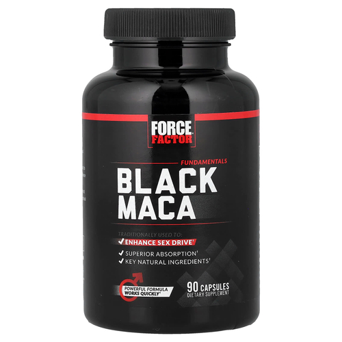 Force Factor, Fundamentals, чёрная мака, 90 капсул
