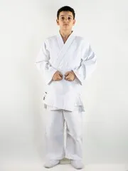 C333 Кимоно для дзюдо подростковое Clinch Judo Silver FDR белое