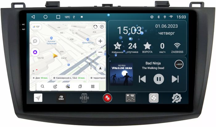 Магнитола для Mazda 3, Axela 2009-2013 - RedPower 034 Android 10, Быстрая, QLED+2K, CarPlay, SIM-слот