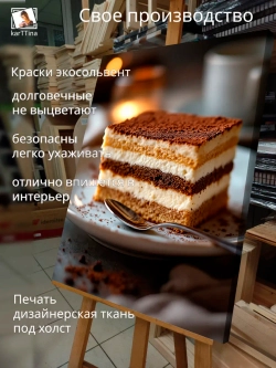 Картина Тирамису, для интерьера 30х40см 1шт.