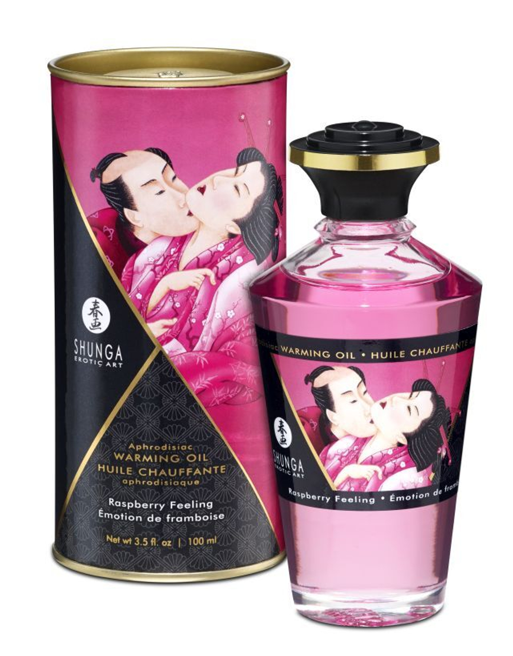 Shunga Afrodisiac Warming Oil - Разогревающее оральное масло, Малиновое чувство, 100 мл