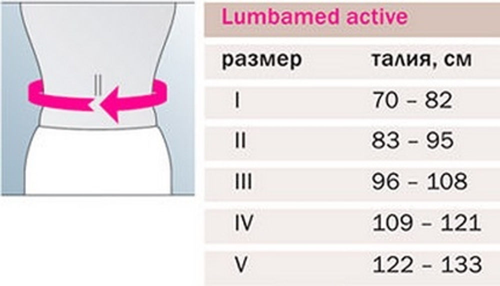 Бандаж облегченный поясничный Lumbamed active