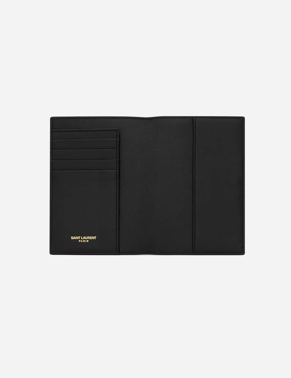 Обложка для паспорта Saint Laurent Tiny Cassandre "Crocodile-Embossed Leather Black"