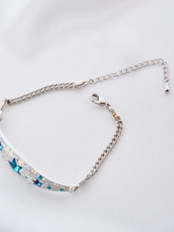 Браслет Звездное небо с синими кристаллами Swarovski