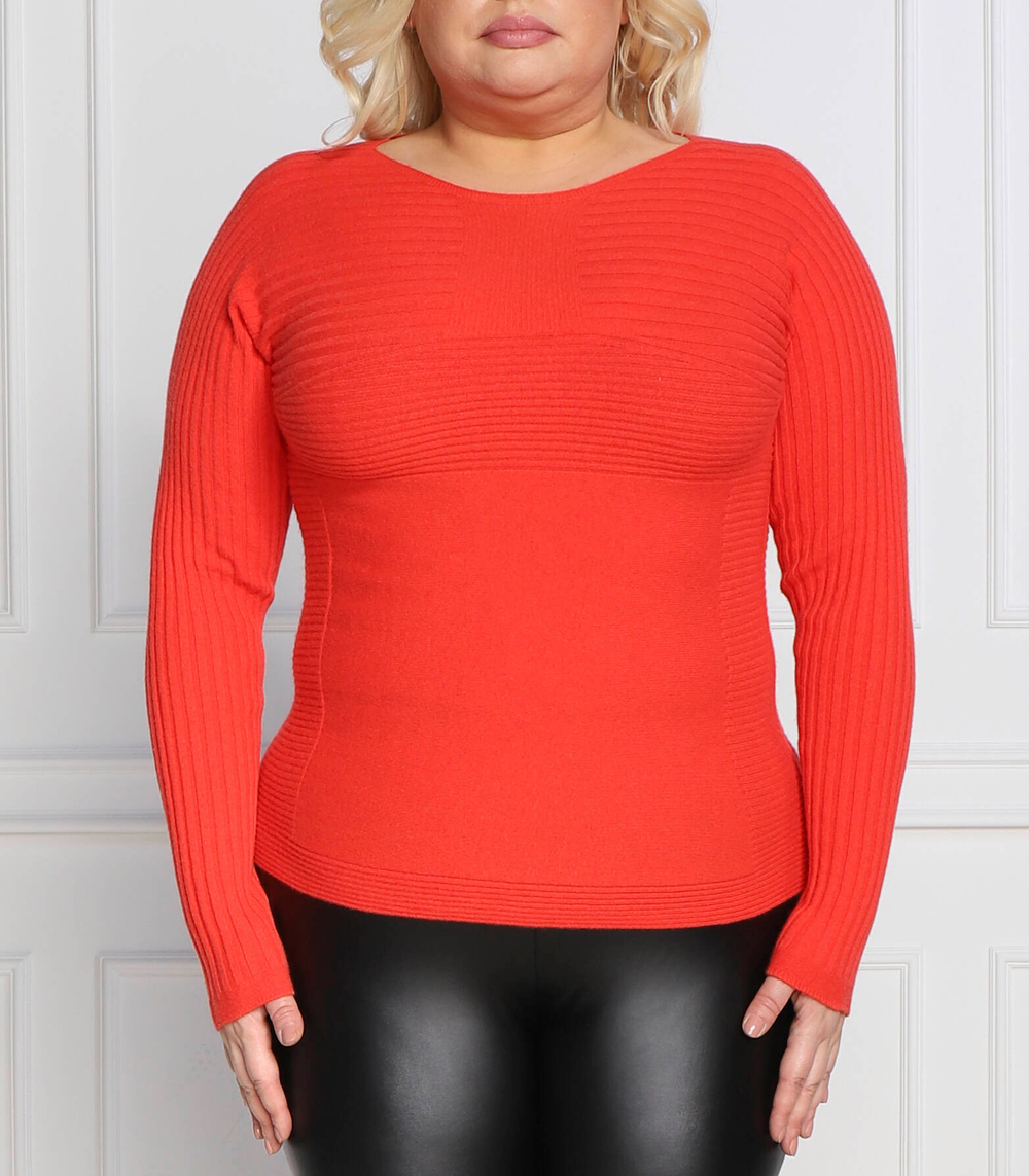 свитер acronimo plus size Persona by Marina Rinaldi - коралловый(1363472)