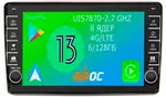 Магнитола для Ford Mondeo 4, Focus 2, S-Max/Galaxy (ШГУ овальное) - Airoc AB-1706 (кнопки и крутилки), Android 13, Быстрая, SIM-слот, CarPlay