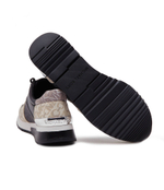 Кожаные кроссовки allie trainer Michael Kors - черный(43H3ALFS1B)