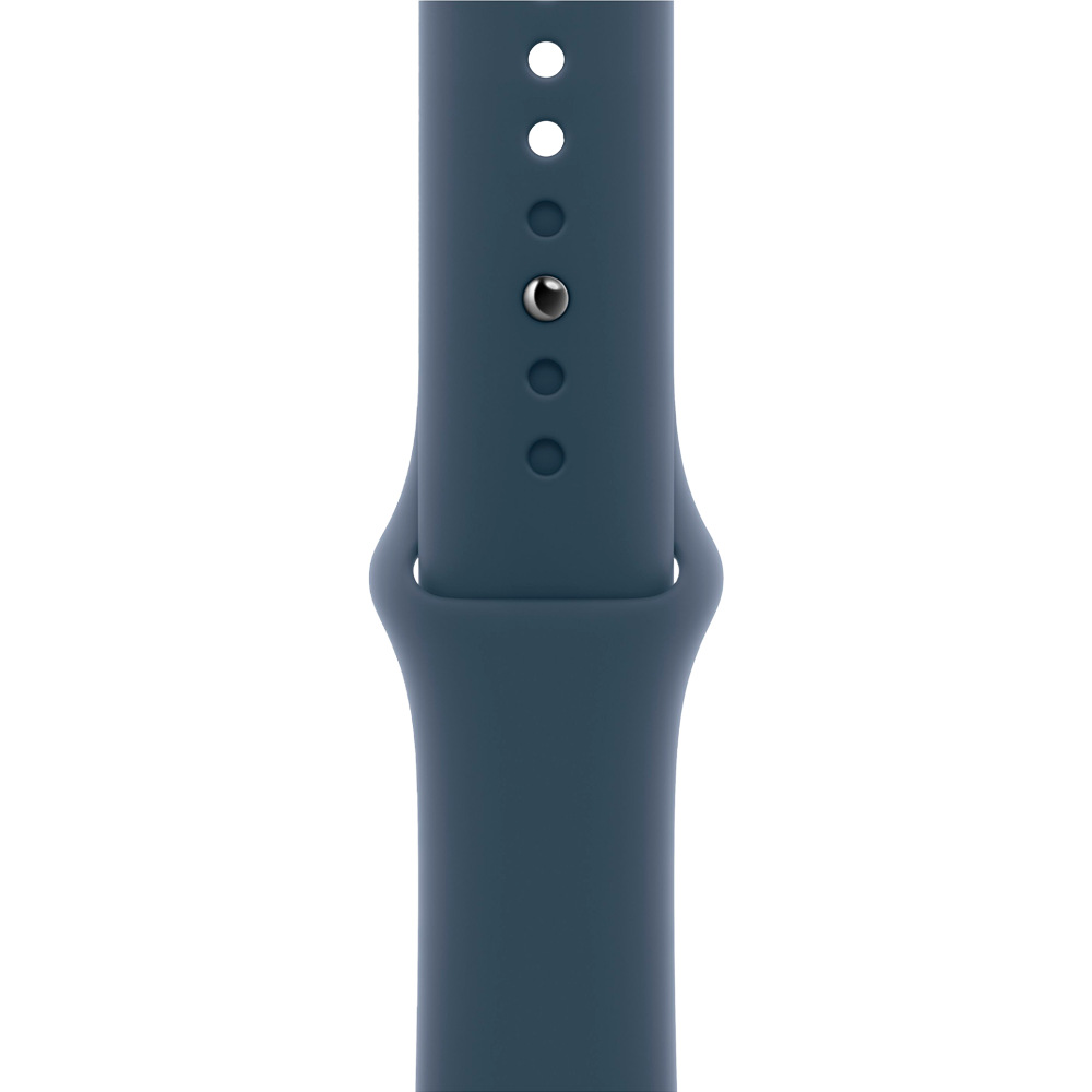 Умные часы Apple Watch SE 2 (2023) GPS, 40mm, Aluminium Case with Sport Band M/L, Silver/Storm Blue (Серебристый/синий)