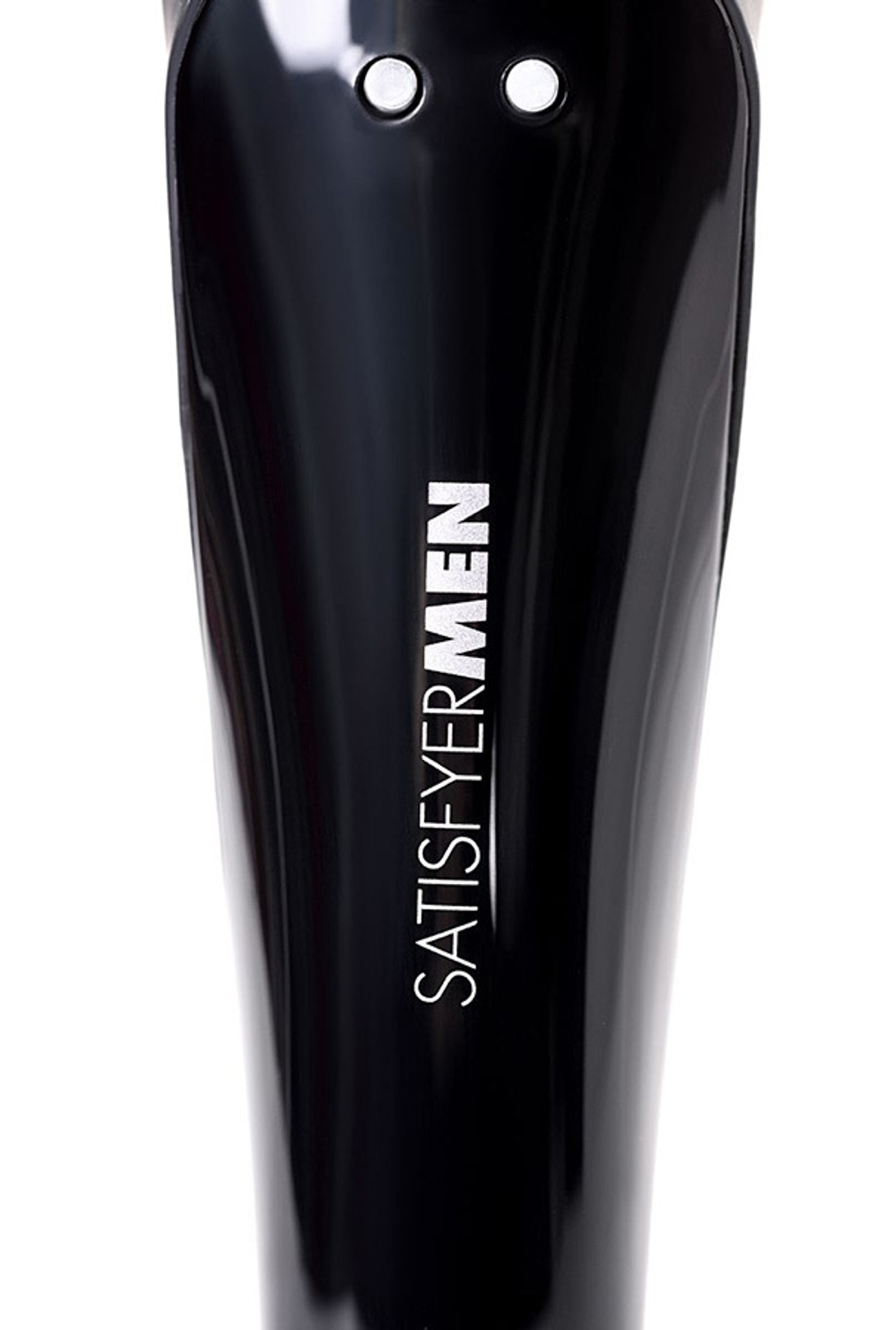 Чёрный нереалистичный мастурбатор 20см с вибрацией Satisfyer Men Wand