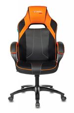 Кресло игровое Zombie VIKING 2 AERO черный/оранжевый искусст.кожа/ткань крестовина пластик