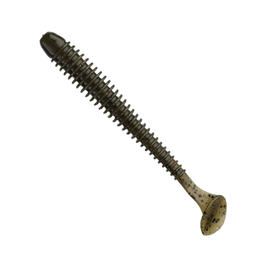Приманка силиконовая Keitech Swing Impact 3", 2г, цвет #101 Green Pumpkin PP.