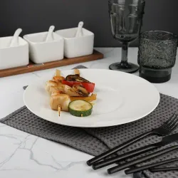 Тарелка d 25,5 см h3 см с широкими полями белая фарфор P.L. Proff Cuisine [6]