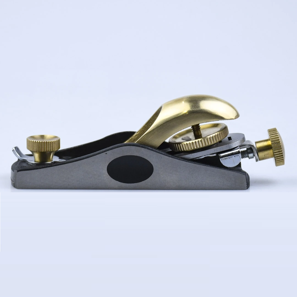ОСЕННИЕ ЦЕНЫ ХИТ! Рубанок GOLDRATIO N 60 1/2, длина 150 мм лезвие 35 мм Low Angle Adjustable Mouth Block Plane для работы по торцам или сложным породам древесины М00023900