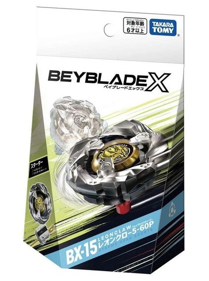 Волчок и лаунчер Leon Claw 5-60P BX15 Beyblade X от Takara Tomy
