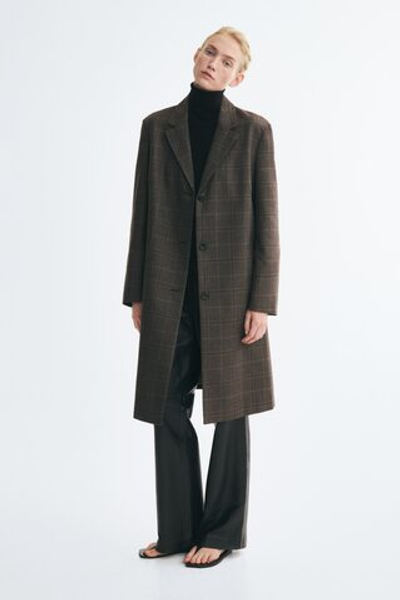 Однобортное пальто оверсайз - H&M