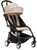 Коляска прогулочная Stokke YOYO3 рама чёрная Black Bonpoint Beige