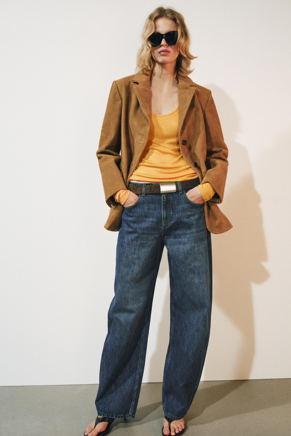 ДЖИНСЫ CURVED STRAIGHT СО СРЕДНЕЙ ПОСАДКОЙ — ZW COLLECTION — ZARA