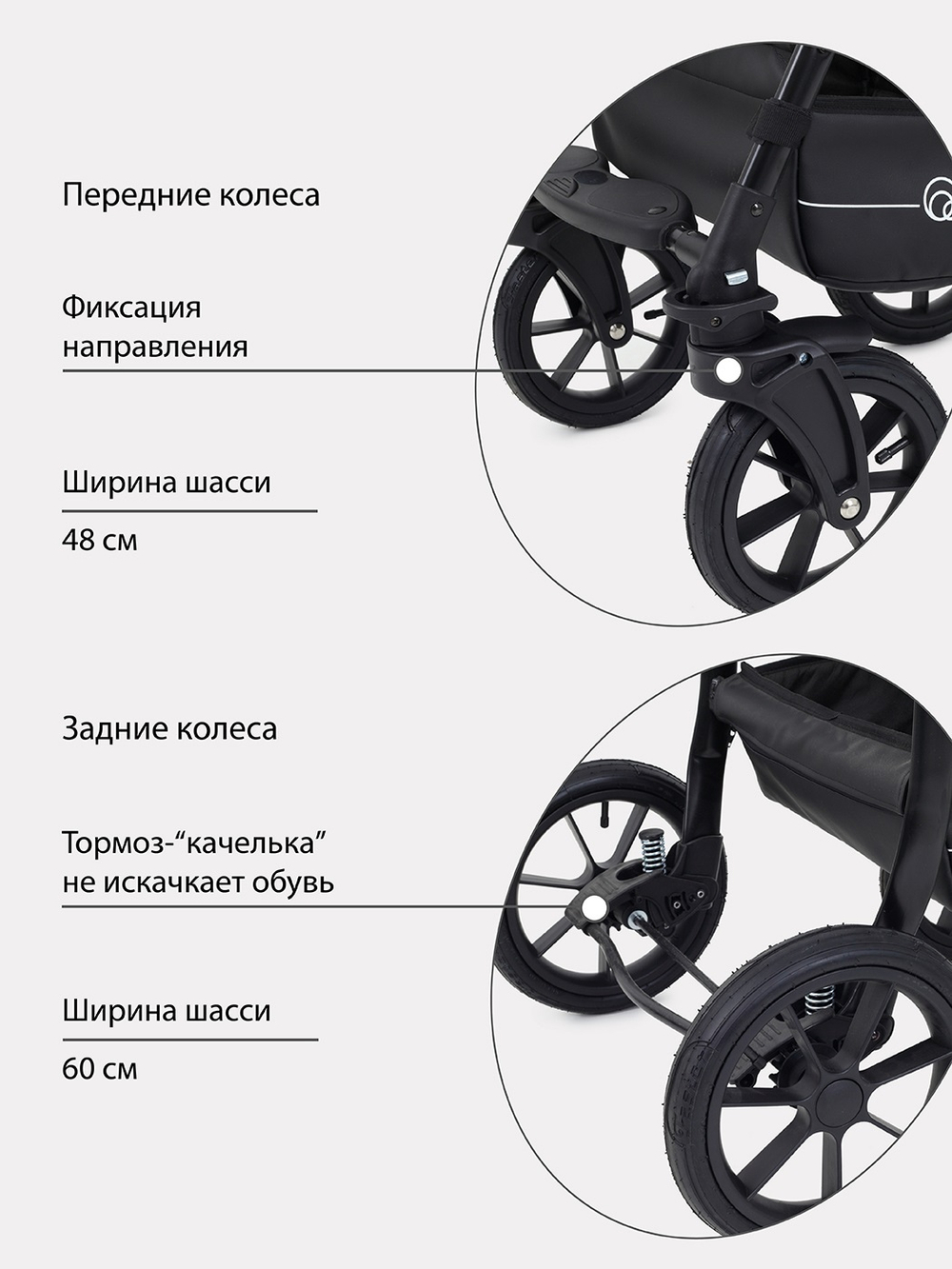 Коляска PATIO (Bart-Plast) 06 Graphite