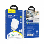Зарядное устройство на lighting Hoco C105A PD20W + QC3.0 (white)