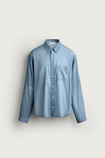 РУБАШКА RELAXED FIT С ЭФФЕКТОМ ПОТЕРТОСТИ — ZARA · 0122/342