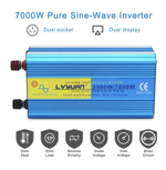 Инвертор 12V-220V 7000W/3500W чистый синус пульт управл. Lvyuan