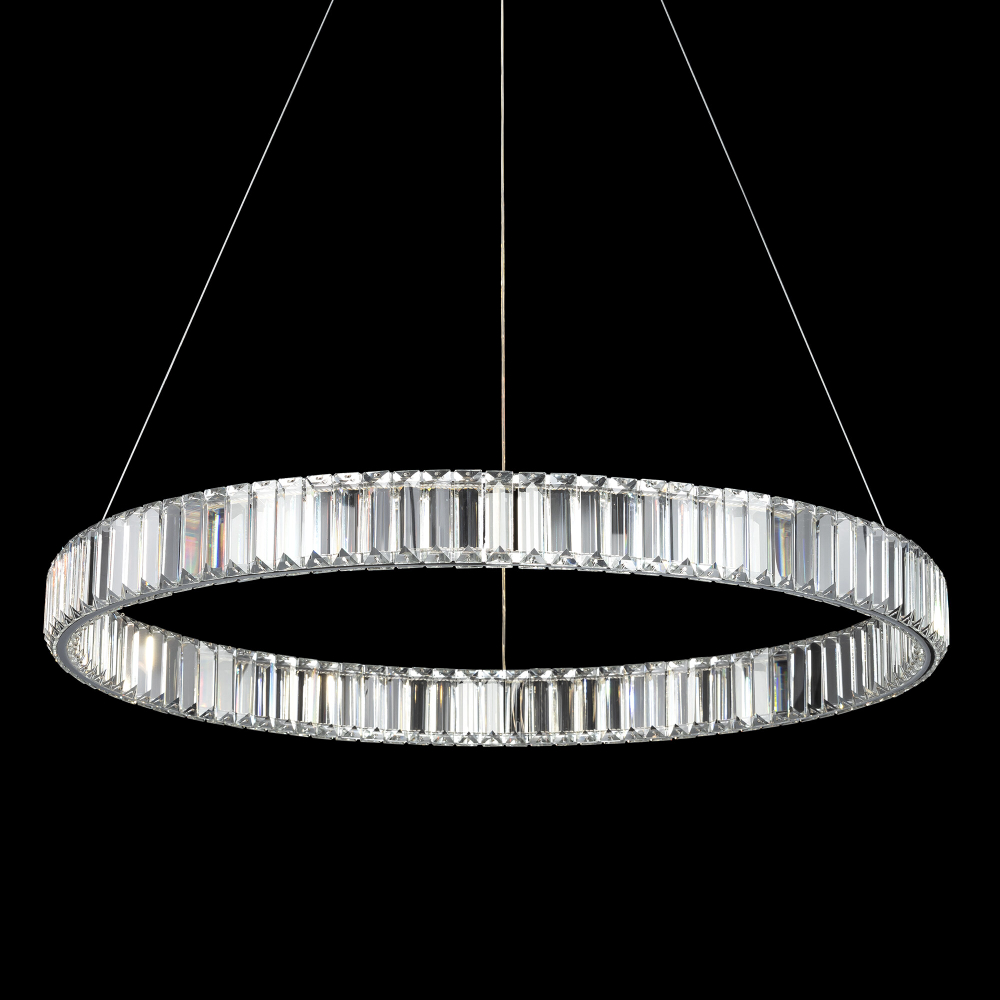 Citilux Чезаре CL338181 LED Люстра хрустальная с пультом Хром