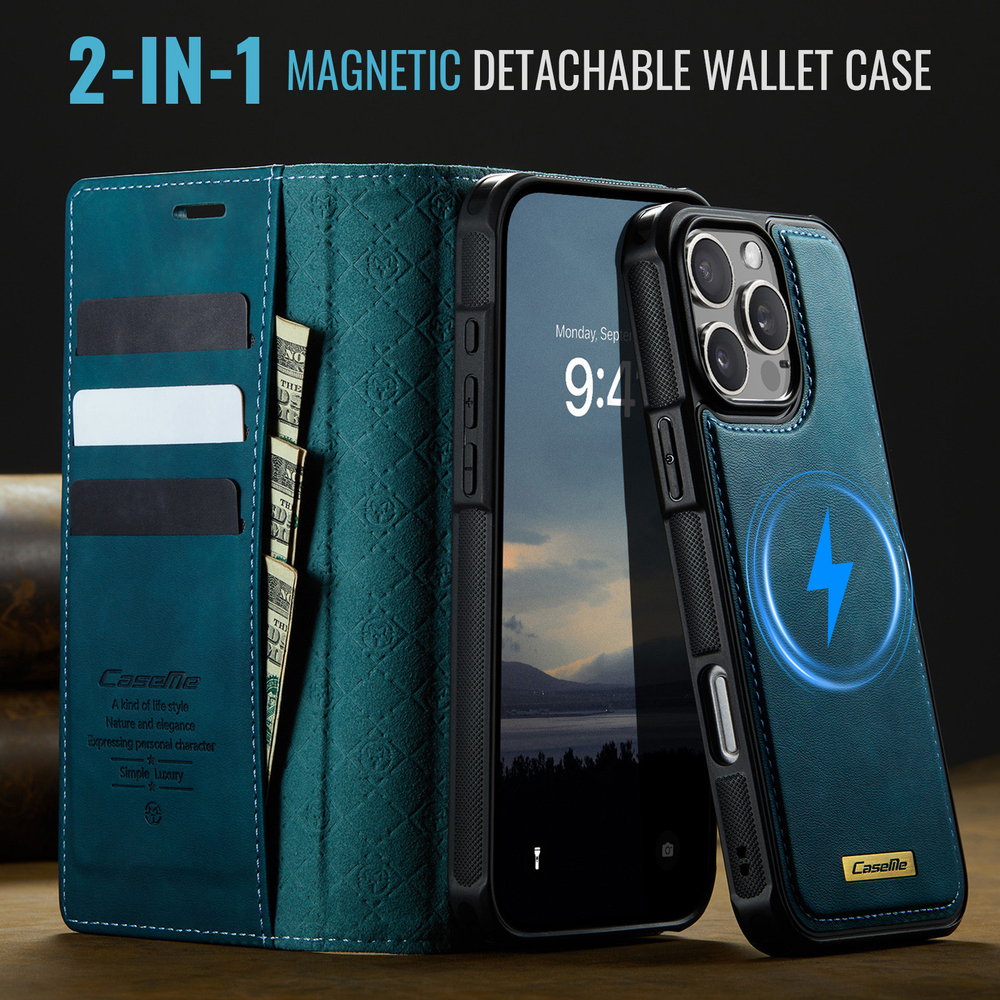 Чехол-кошелек CaseMe 2 in 1 MagSafe iPhone 16 Pro Max