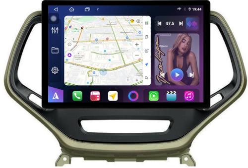 Магнитола для Jeep Cherokee 2014+ - FarCar GX877 монитор 13" 2K QLED на Android 14, S500+TS20, Быстрейшая, CarPlay, 4G SIM-слот