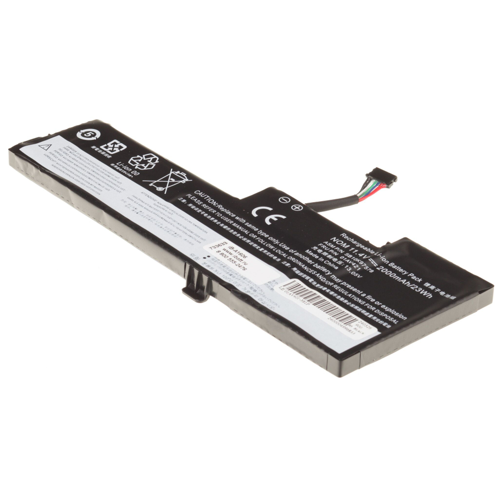 Аккумулятор iBatt 2000mAh для ноутбука Lenovo ThinkPad T470, T480 (01AV420)
