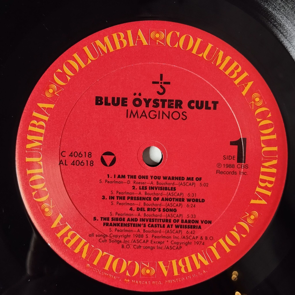 Винтажная виниловая пластинка LP Blue Oyster Cult Imaginos (USA 1988)