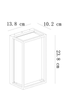 Уличный настенный светильник Arte Lamp MARFIK A2322AL-1BK, 1хE27
