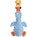 Игрушка для собак «ЗООГРАД», утка, 1 пищалка, шуршащий, 27*10*4см / 70гр (лейбл)