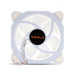Вентилятор ТЕСЛА (TESLA) RGB120-RW, 120мм, 3-pin+Molex, белый/FRGB, 1200rpm, 38CFM, 21дБ, антивибропрокладки (TSL-120-RW)