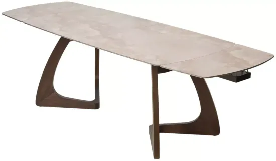 Стол DAKAR 180 GLOSS AMBER JADE SOLID CERAMIC / Орех