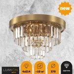 5257/4C CLASSI LN26 119 латунь Люстра потолочная E14 4*40W 220V ZAHA