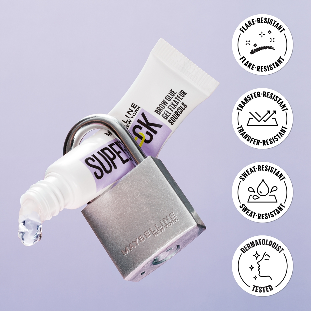 MAYBELLINE NEW YORK Super Lock - Гель для фиксации бровей оттенок Deep Brown, 8 g