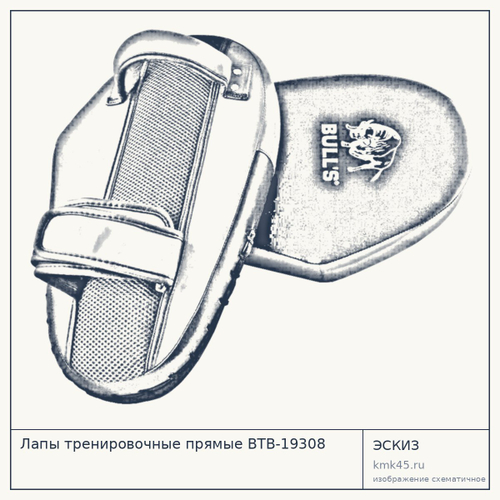 Лапы тренировочные прямые BTB-19308 — от 1 100 ₽