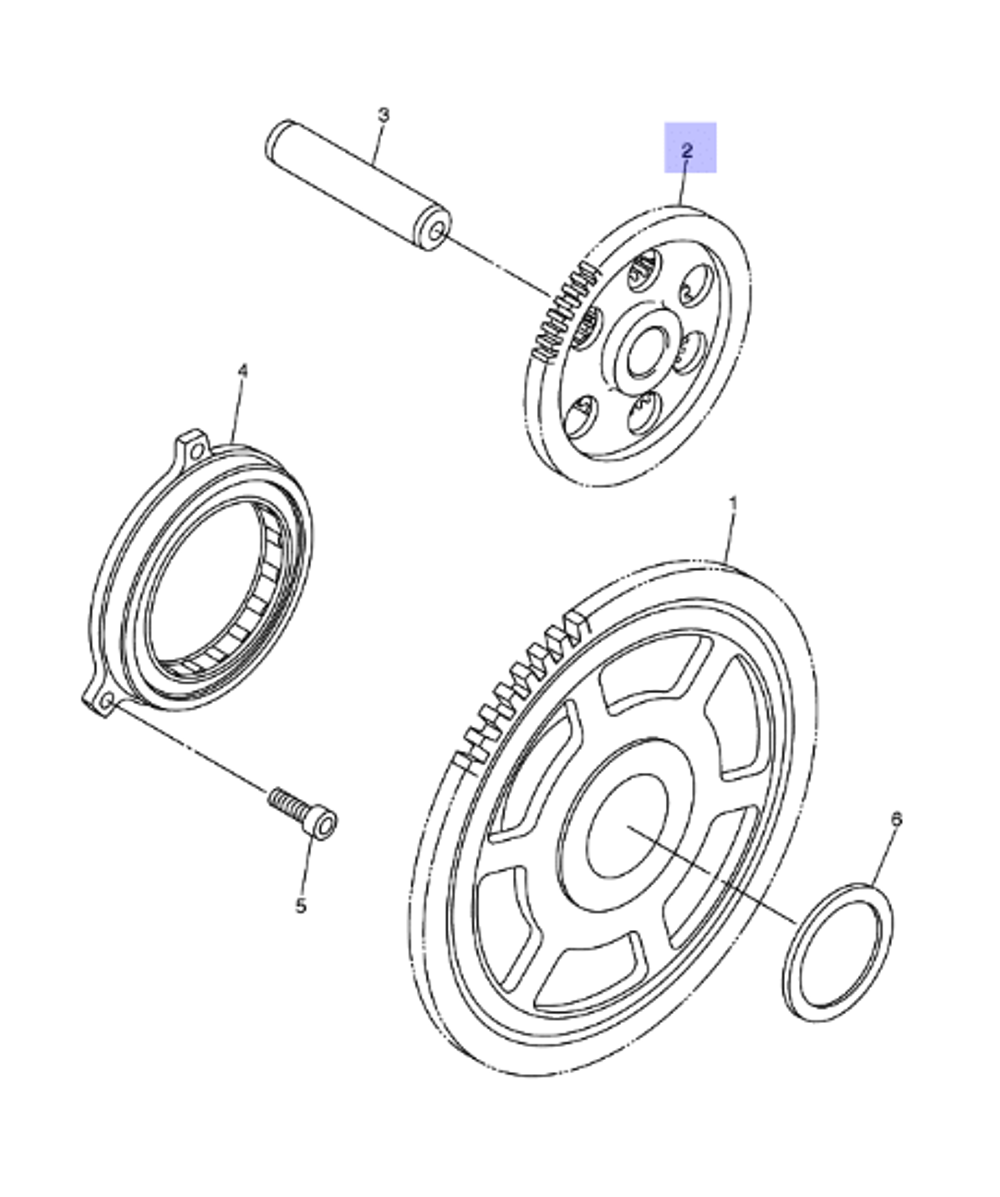 Шестерня стартера Yamaha 8ES1551201