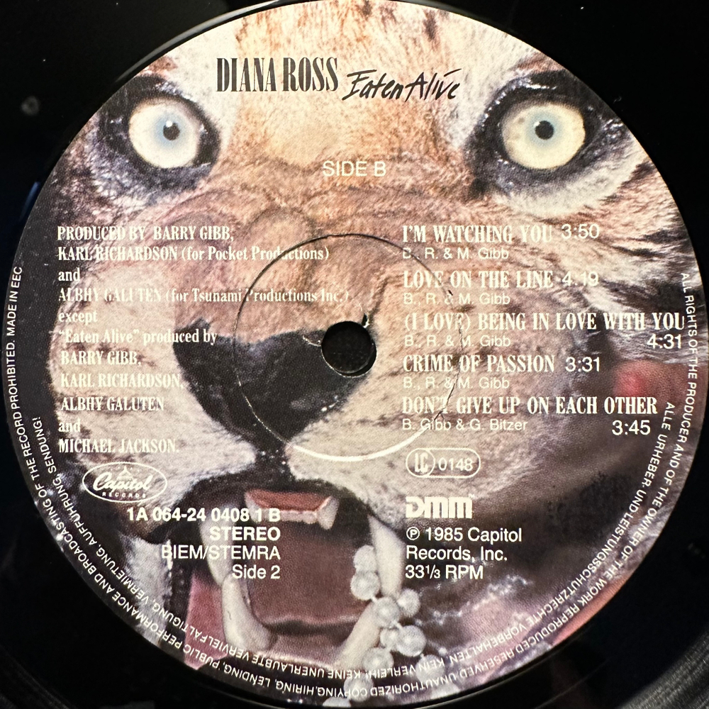 Diana Ross - Eaten Alive (Голландия 1985г.)