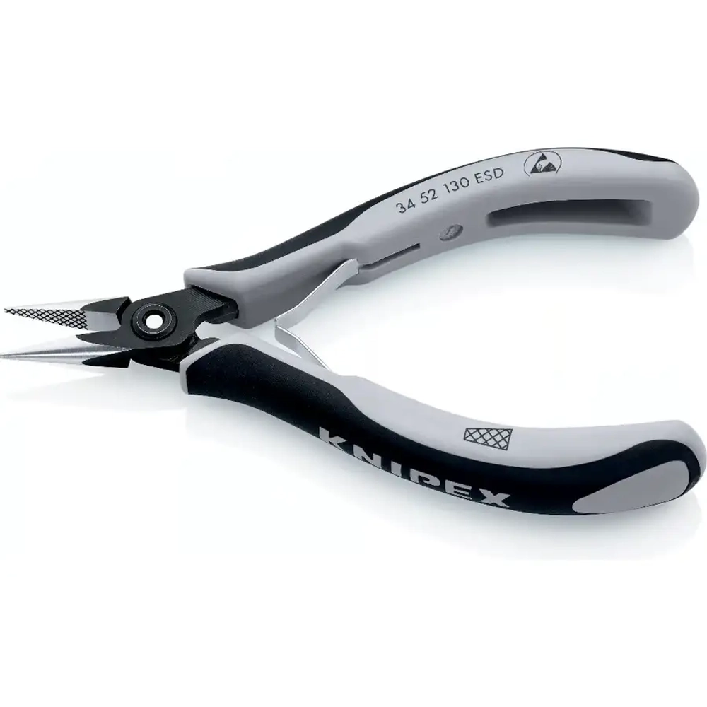 Прецизионные плоскогубцы захватные 130 мм ESD Knipex 34 52 130 ESD