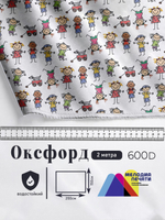 Оксфорд с принтом 2 метра №3 600 D