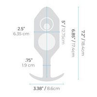 Анальная пробка для ношения цвета хаки 14см b-Vibe Snug Plug 4 BV-010-ARM