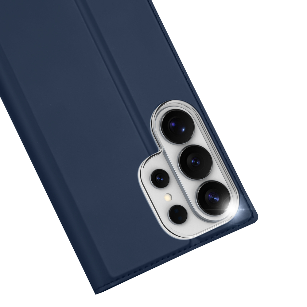 Чехол книжка синего цвета для смартфона Samsung Galaxy S26 Ultra, серия Skin Pro Series от Dux Ducis
