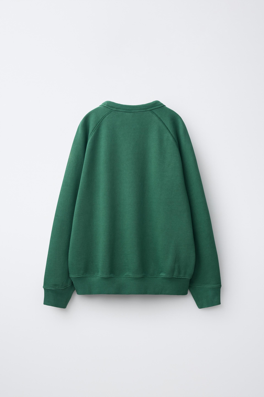 ZARA - FRUIT OF THE LOOM™ ТОЛСТОВКА С ВЫШИВКОЙ, ЗЕЛЕНЫЙ