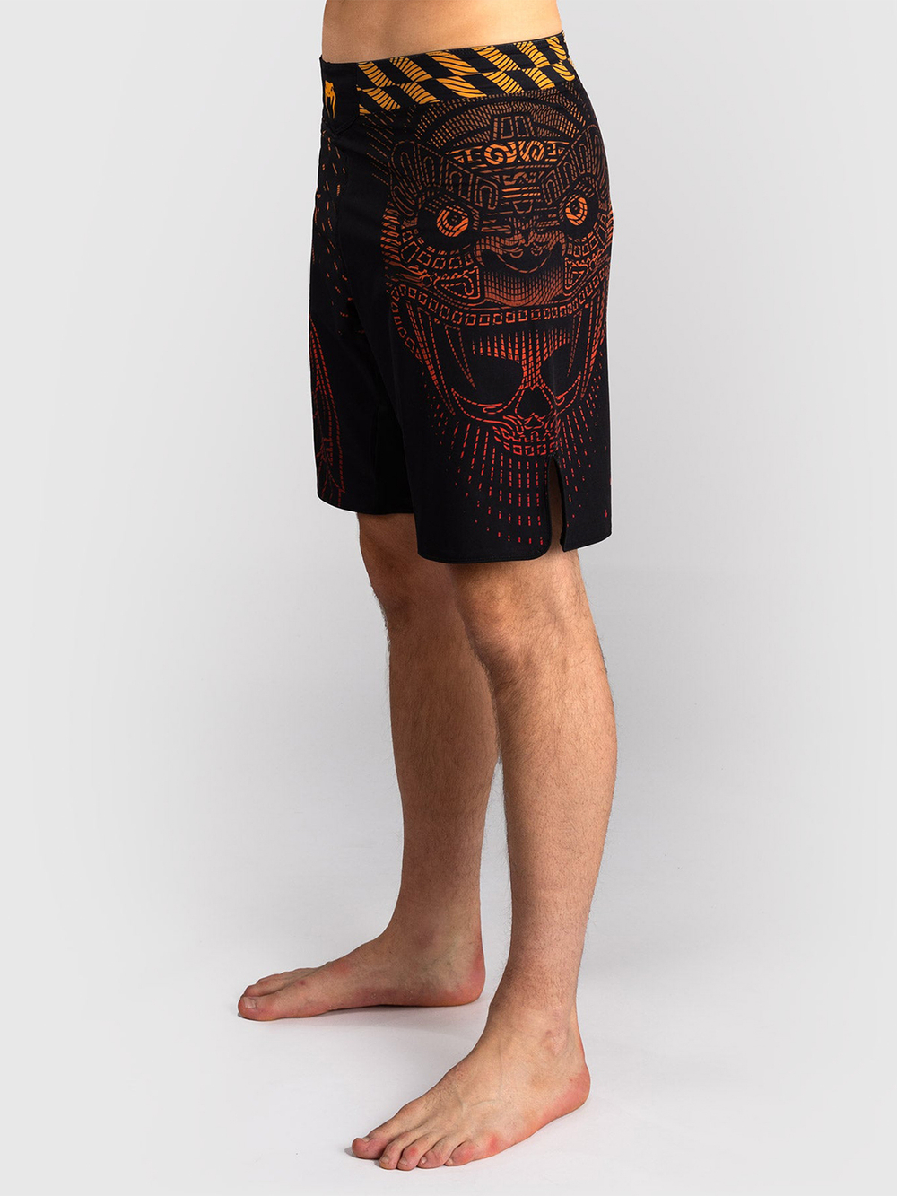 Шорты ММА Venum Quetzal Fury Black/Fury Red/Tangerine