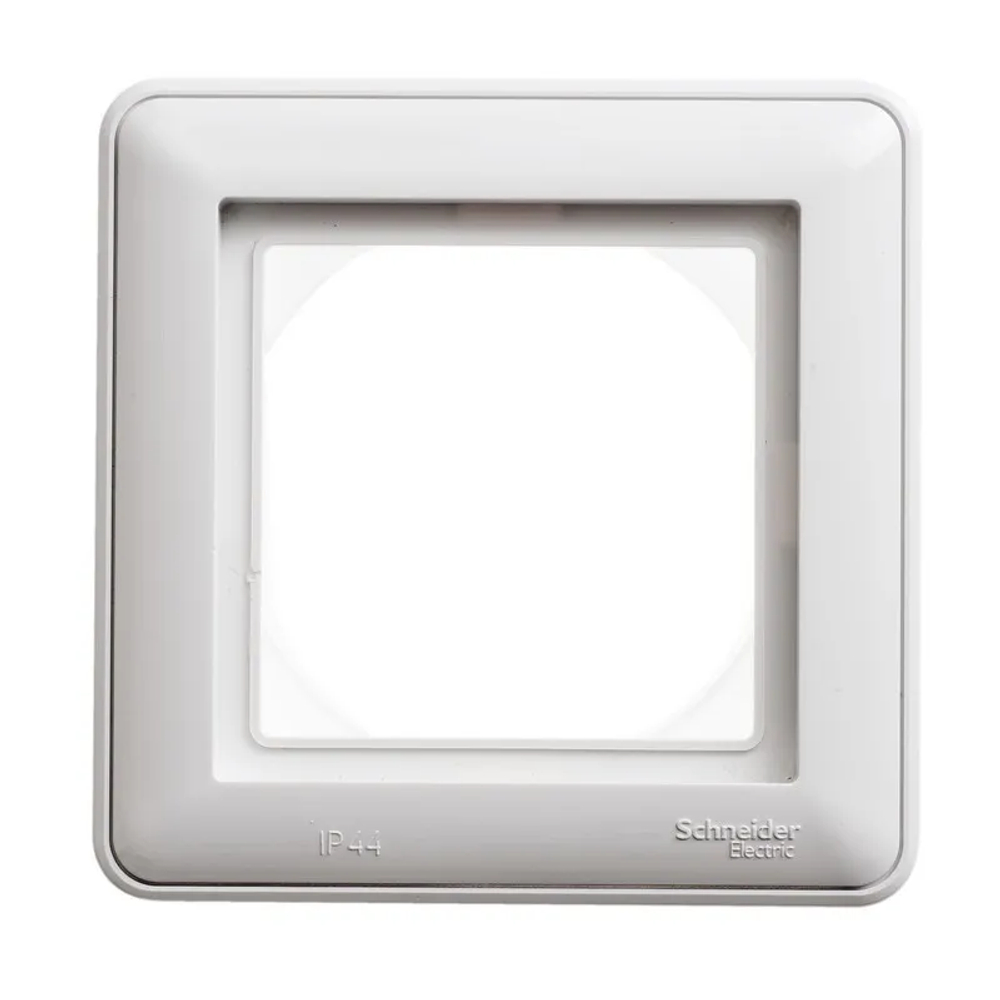 W59 AQUA 1-постовая РАМКА, IP44, БЕЛЫЙ