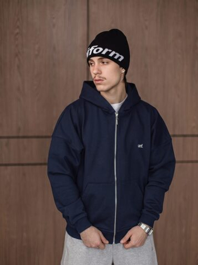 Худи UNIFORM Heavy Zip unf. темно-синий